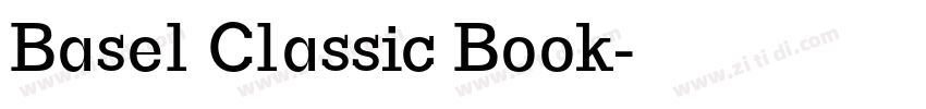 Basel Classic Book字体转换